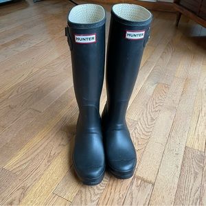 Hunter Original Tall Rubber Boot Black - Sz 38